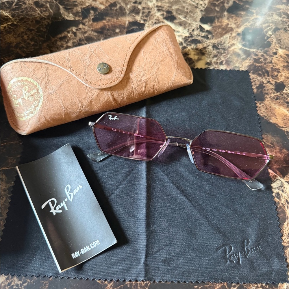 Ray-Ban Hexagonal Pink Sunglasses